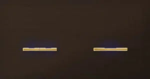 Basalte Chopin: Chopin - 2-gang horizontal - bronze - dual levers & single lever gold with LED