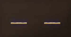 Basalte Chopin: Chopin - 2-gang horizontal - bronze - dual levers & dual levers gold with LED