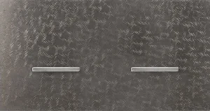 Basalte Chopin: Chopin - 2-gang horizontal - fer forgé grey - single lever & single lever chrome without LED