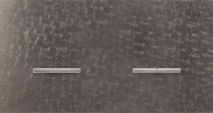 Basalte Chopin: Chopin - 2-gang horizontal - fer forgé grey - single lever & dual levers chrome without LED
