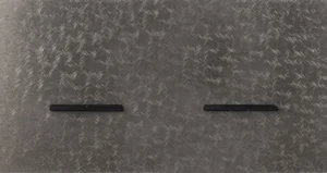 Basalte Chopin: Chopin - 2-gang horizontal - fer forgé grey - dual levers & single lever black without LED