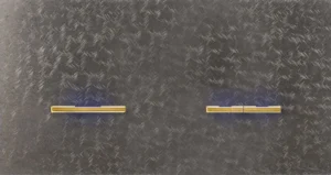 Basalte Chopin: Chopin - 2-gang horizontal - fer forgé grey - single lever & dual levers gold with LED