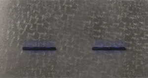Basalte Chopin: Chopin - 2-gang horizontal - fer forgé grey - dual levers & dual levers black with LED