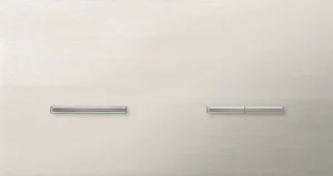 Basalte Chopin: Chopin - 2-gang horizontal - brushed nickel - single lever & dual levers chrome without LED