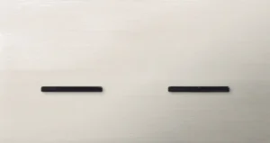 Basalte Chopin: Chopin - 2-gang horizontal - brushed nickel - single lever & dual levers black without LED