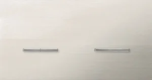 Basalte Chopin: Chopin - 2-gang horizontal - brushed nickel - dual levers & single lever chrome without LED