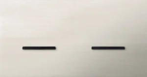 Basalte Chopin: Chopin - 2-gang horizontal - brushed nickel - dual levers & single lever black without LED