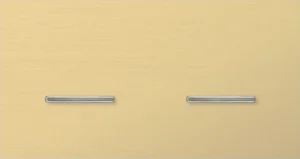 Basalte Chopin: Chopin - 2-gang horizontal - brushed brass - single lever & single lever chrome without LED