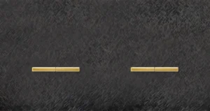 Basalte Chopin: Chopin - 2-gang horizontal - fer forgé gunmetal - dual levers & dual levers gold without LED