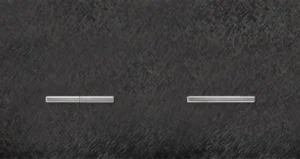 Basalte Chopin: Chopin - 2-gang horizontal - fer forgé gunmetal - dual levers & single lever chrome without LED
