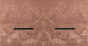 Basalte Chopin: Chopin - 2-gang horizontal - fer forgé rosé - single lever & single lever black without LED