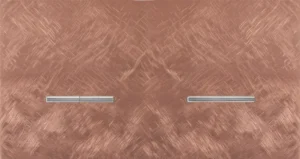Basalte Chopin: Chopin - 2-gang horizontal - fer forgé rosé - dual levers & single lever chrome without LED