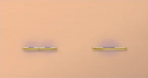Basalte Chopin: Chopin - 2-gang horizontal - rosé - dual levers & single lever gold with LED