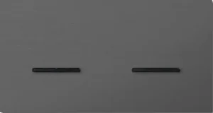 Basalte Chopin: Chopin - 2-gang horizontal - brushed volcanic grey - dual levers & single lever black without LED