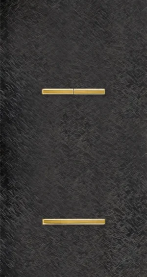 Basalte Chopin: Chopin - 2-gang vertical - fer forgé gunmetal - dual levers & single lever gold without LED