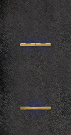 Basalte Chopin: Chopin - 2-gang vertical - fer forgé gunmetal - dual levers & single lever gold with LED