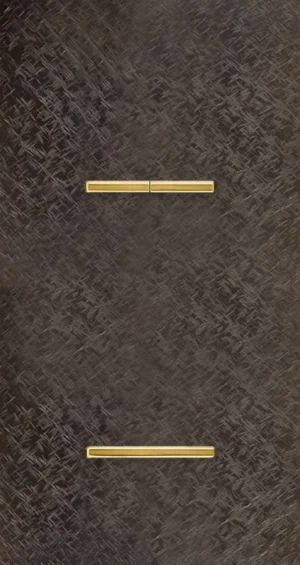 Basalte Chopin: Chopin - 2-gang vertical - fer forgé bronze - dual levers & single lever gold without LED