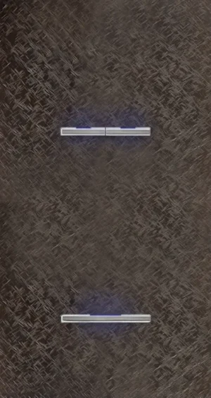 Basalte Chopin: Chopin - 2-gang vertical - fer forgé bronze - dual levers & single lever chrome with LED
