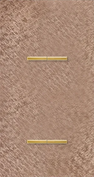 Basalte Chopin: Chopin - 2-gang vertical - fer forgé rosé - dual levers & dual levers gold without LED