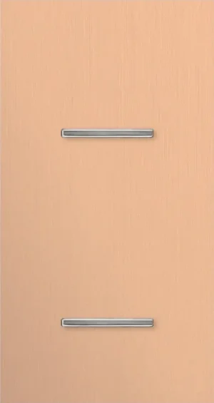Basalte Chopin: Chopin - 2-gang vertical - rosé - single lever & single lever chrome without LED