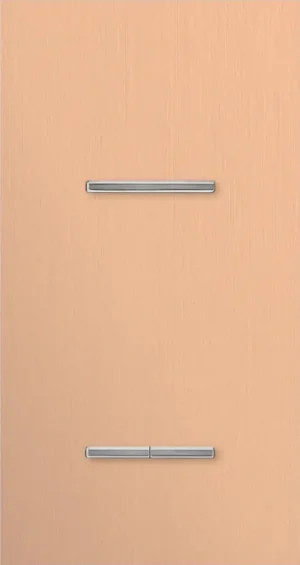 Basalte Chopin: Chopin - 2-gang vertical - rosé - single lever & dual levers chrome without LED