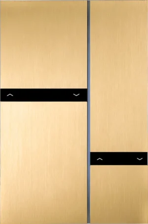 Basalte Fibonacci: Fibonacci - quad - Cresnet - brushed brass