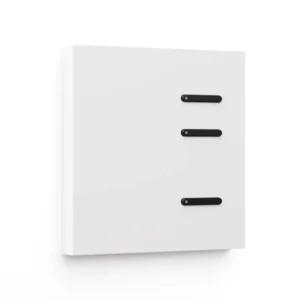 Basalte Matisse: Matisse KNX front - 1-gang - satin white - 3 buttons - black