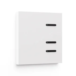 Basalte Matisse: Matisse KNX front - 1 gang - satin white - 3i buttons - black