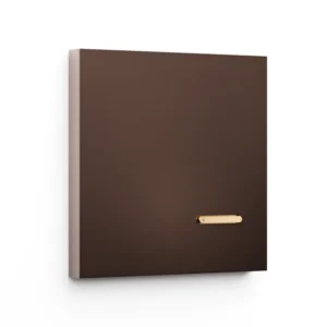 Basalte Matisse: Matisse KNX front - 1-gang - bronze - 1 button - gold