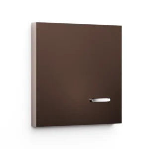 Basalte Matisse: Matisse KNX front - 1-gang - bronze - 1 button - chrome