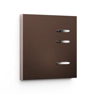 Basalte Matisse: Matisse KNX front - 1-gang - bronze - 3 buttons - chrome
