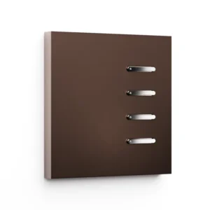 Basalte Matisse: Matisse KNX front - 1-gang - bronze - 4 buttons - chrome