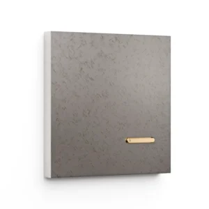 Basalte Matisse: Matisse KNX front - 1-gang - fer forgé grey - 1 button - gold