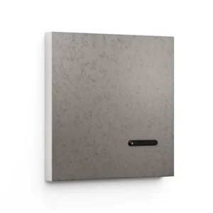 Basalte Matisse: Matisse KNX front - 1-gang - fer forgé grey - 1 button - black