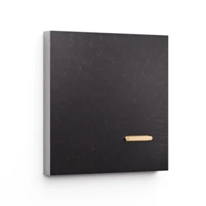 Basalte Matisse: Matisse KNX front - 1-gang - fer forgé gunmetal - 1 button - gold