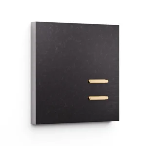 Basalte Matisse: Matisse KNX front - 1-gang - fer forgé gunmetal - 2 buttons - gold