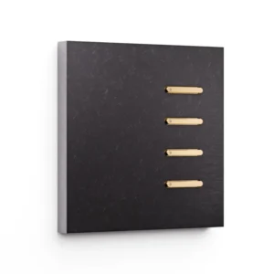 Basalte Matisse: Matisse KNX front - 1-gang - fer forgé gunmetal - 4 buttons - gold