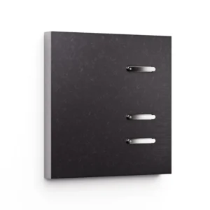 Basalte Matisse: Matisse KNX front - 1 gang - fer forgé gunmetal - 3i buttons - chrome