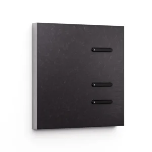 Basalte Matisse: Matisse KNX front - 1 gang - fer forgé gunmetal - 3i buttons - black