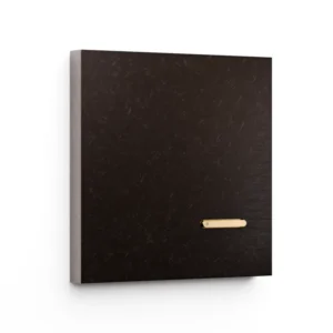 Basalte Matisse: Matisse KNX front - 1-gang - fer forgé bronze - 1 button - gold