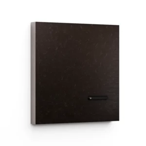 Basalte Matisse: Matisse KNX front - 1-gang - fer forgé bronze - 1 button - black