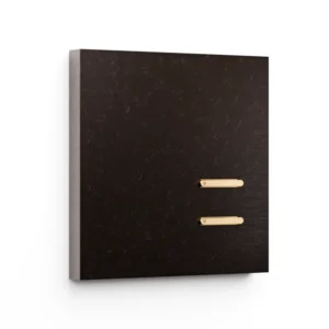 Basalte Matisse: Matisse KNX front - 1-gang - fer forgé bronze - 2 buttons - gold
