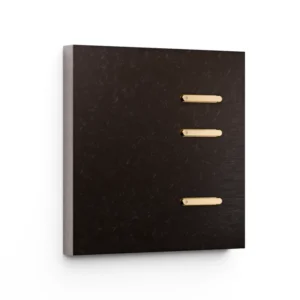 Basalte Matisse: Matisse KNX front - 1-gang - fer forgé bronze - 3 buttons - gold