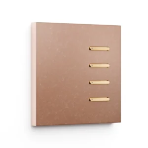 Basalte Matisse: Matisse KNX front - 1-gang - fer forgé rosé - 4 buttons - gold