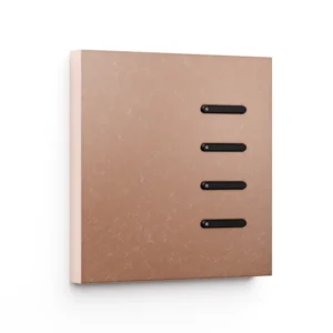 Basalte Matisse: Matisse KNX front - 1-gang - fer forgé rosé - 4 buttons - black