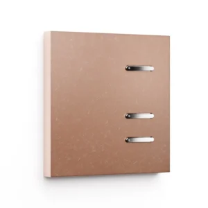 Basalte Matisse: Matisse KNX front - 1 gang - fer forgé rosé - 3i buttons - chrome