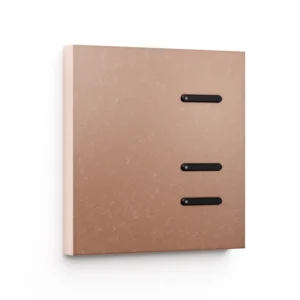 Basalte Matisse: Matisse KNX front - 1 gang - fer forgé rosé - 3i buttons - black