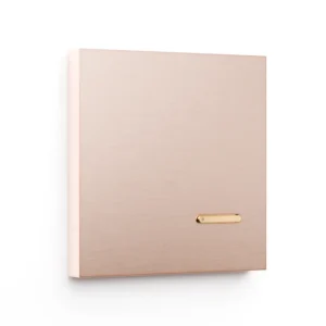 Basalte Matisse: Matisse KNX front - 1-gang - rosé - 1 button - gold