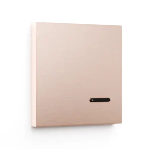 Basalte Matisse: Matisse KNX front - 1-gang - rosé - 1 button - black