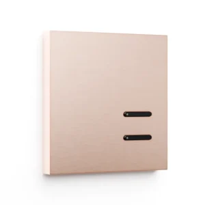 Basalte Matisse: Matisse KNX front - 1-gang - rosé - 2 buttons - black